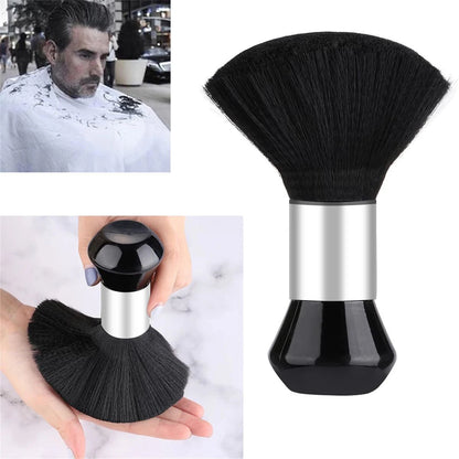 Black Hairdressing Sweeping Neck Hair Cleaning Duster, Hair Cutting Brush for Barbershop Hair Cut, Brush Tools, Barber Accessories