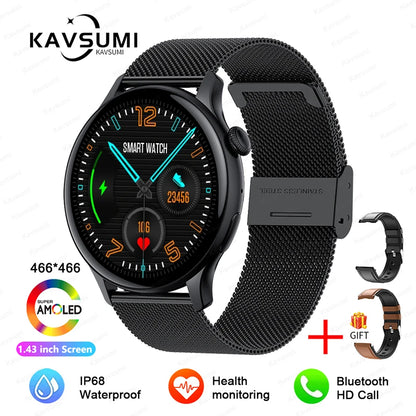 Smartwatch for Women AMOLED Screen Always Display Time NFC IP68 Waterproof Sports Call Women Smart Watch For Women Custom dial