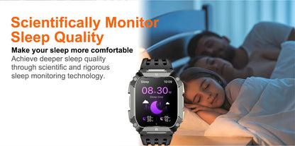 New 1000mAh Battery Smart Watch, 1.95 Inch AMOLED Screen, Men Outdoorsports Watch, IP68 Waterproof Bluetooth Call Sports Smartwatch