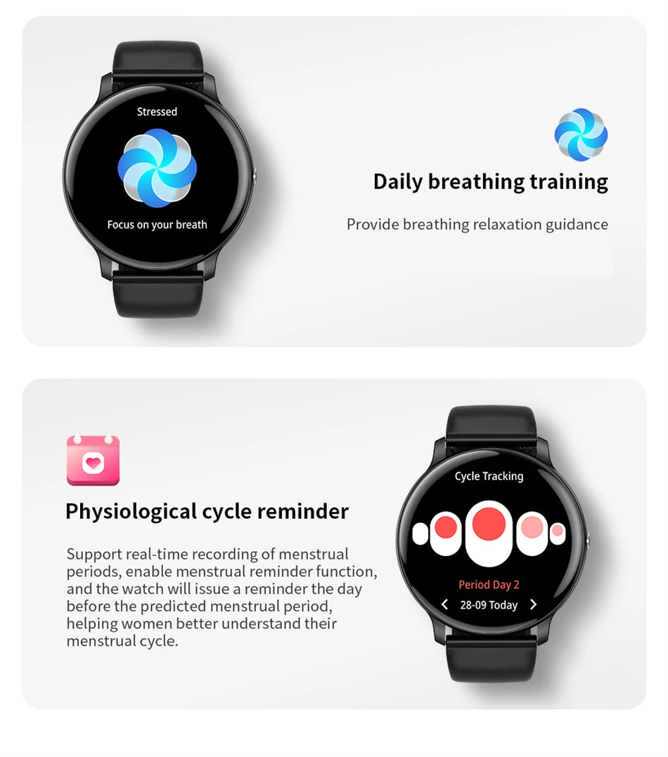 LIGE New Smart Watch Women, Bluetooth Call Sports Fitness Watches, Heart Rate Health Monitor Smartwatch Ladies For Android iOS
