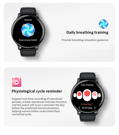 LIGE New Smart Watch Women, Bluetooth Call Sports Fitness Watches, Heart Rate Health Monitor Smartwatch Ladies For Android iOS