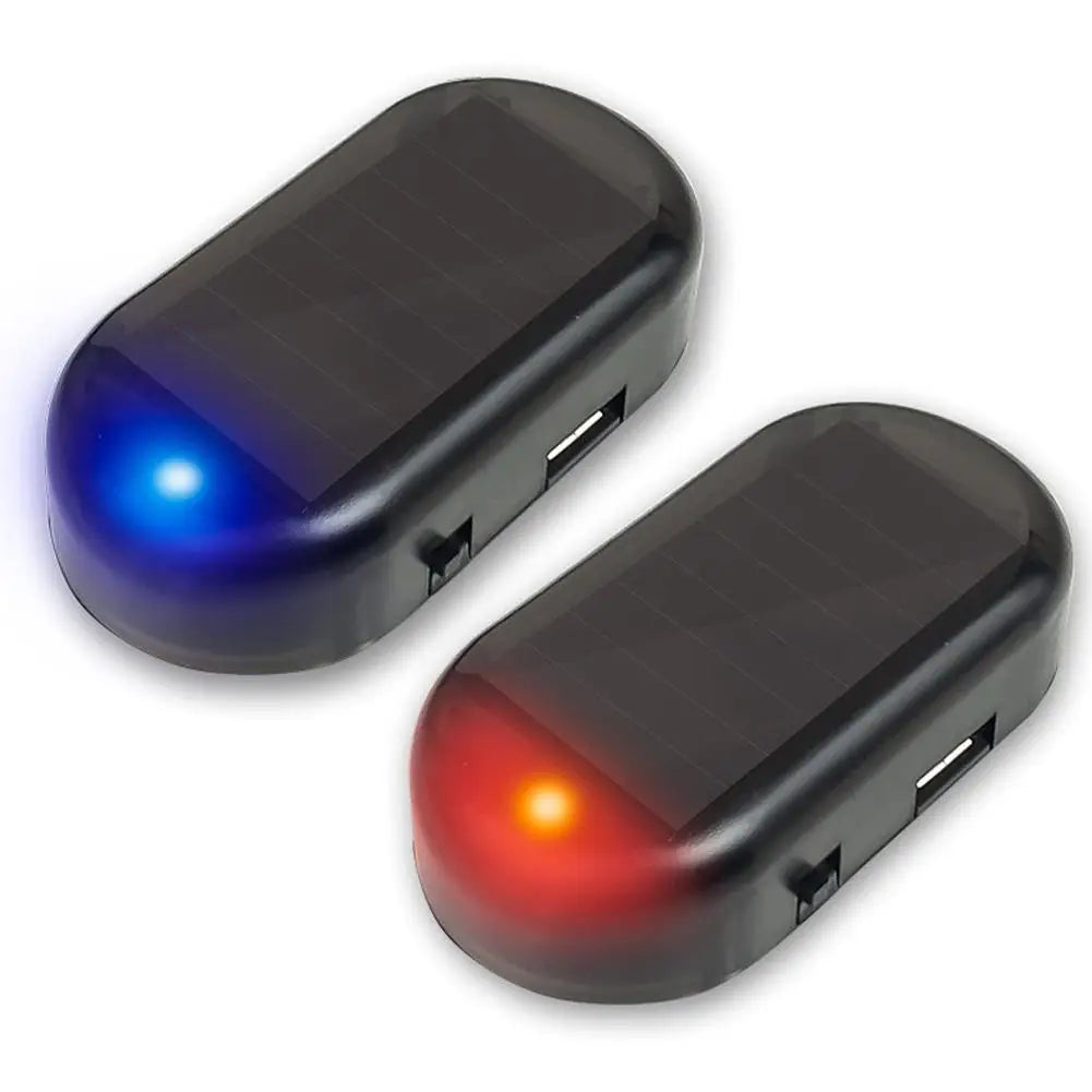 1/2/3/5X Car Fake Security Light Solar Powered Simulated Dummy Alarm Wireless Warning Anti-Theft Caution Lamp LED Flashing Light
