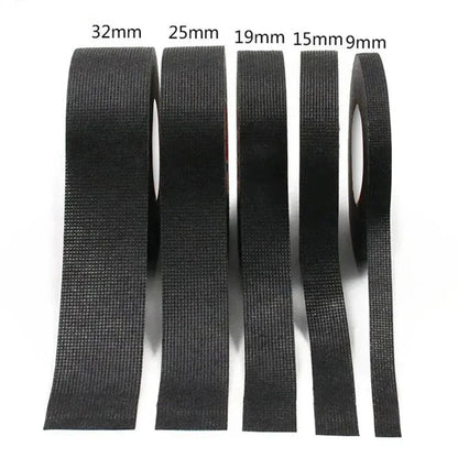 10/15M Meter Heat-resistant Flame Retardant Tape Coroplast Adhesive Cloth Tape for Car Cable Harness Wiring Loom Protection