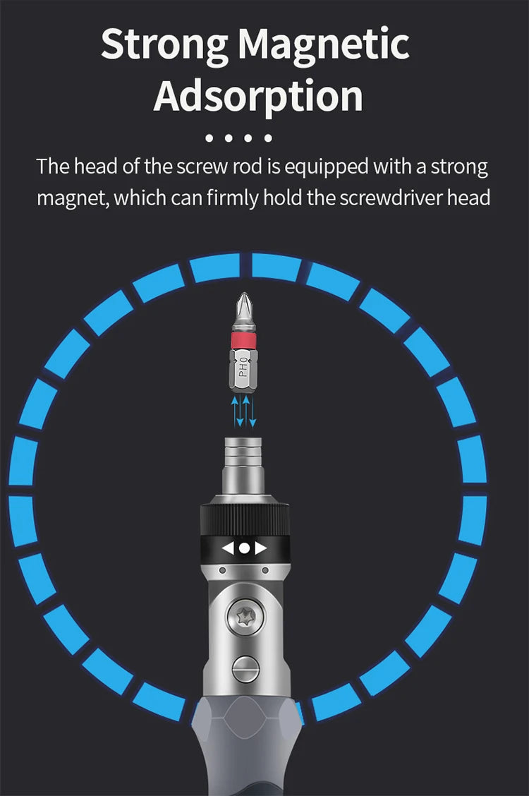 Ratchet Screwdriver Set Magnetic Hexagon Wrench Computer Repair Tools Car Bike Rapid Repair Tools Ket Multidirectional Vanadium