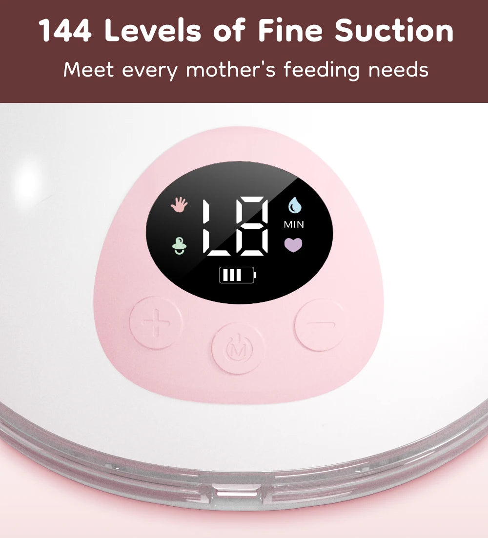 MAMIJOY Wearable Electric Breast Pump 4 Modes 36 Suction Levels Hands Free 35dB Low Noise Breast Pumps Breastfeeding EB50＆EB50D
