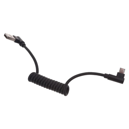 60W Fast Charging USB C to USB2.0, USB A to Micro USB, Type C to Type C Coiled Cable, 90 Degree Right Angle Design Cable for Smartphone Tablet Speaker Headphone