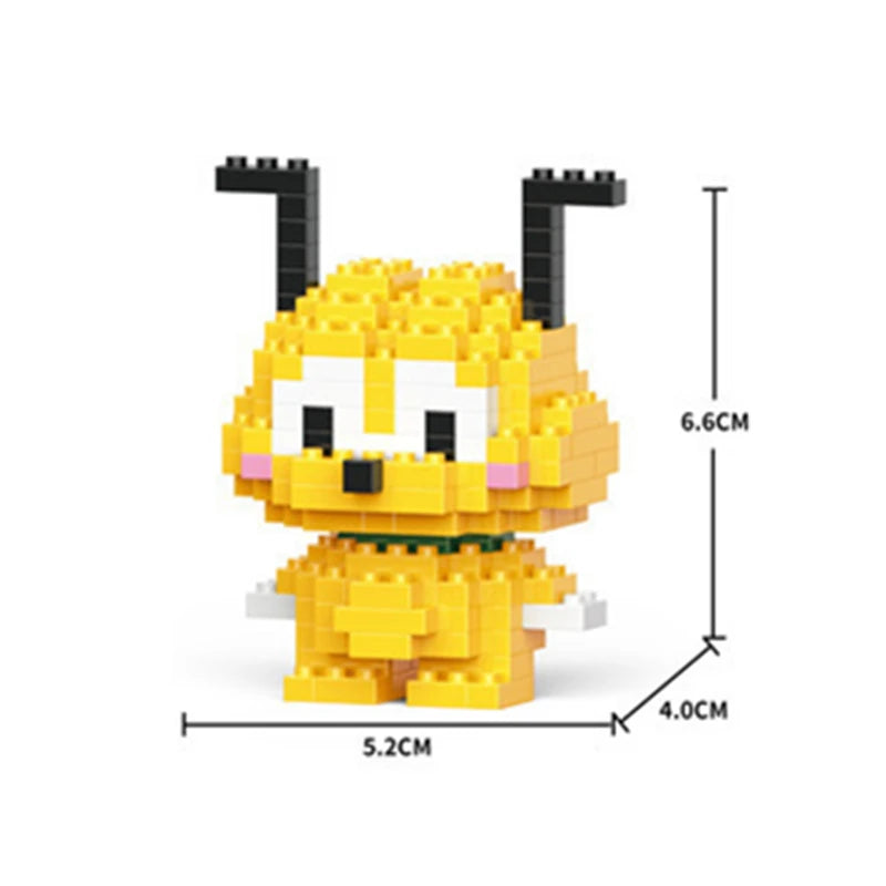Cartoon Cool Rice Building Blocks Animal Dolls Educational Assembled Toys Ornaments Small Particles Children's Birthday Gifts