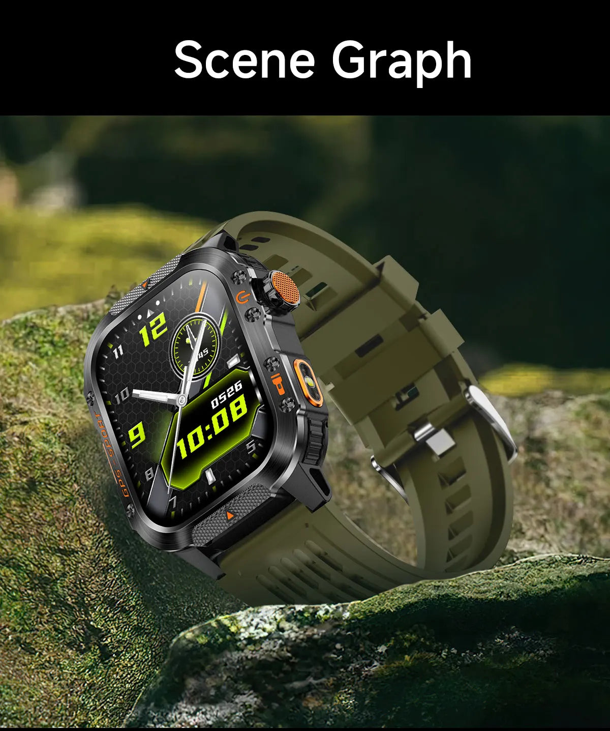 2025New GPS Smart Watch For Xiaomi IOS Military Compass Flashlight Smartwatch Men 10ATM Waterproof 100+Sport Modes BT Call Watch