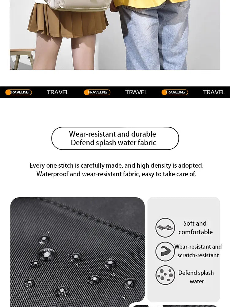 A Multi-layer Waterproof and Stylish Oxford Backpack, Large-capacity Simple Commuter Out-of-town Student Backpack