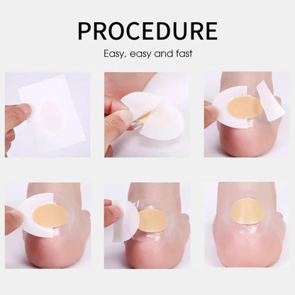 10-100pcs Gel Heel Protection Foot Patches Adhesive Blister Pads Hydrocolloid Heel Liner Shoes Stickers Pain Plaster Foot Care