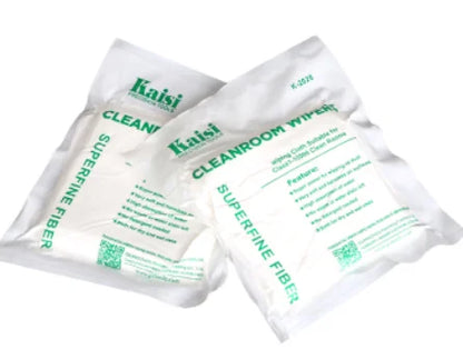 KAISI 50pcs 200pcs Anti Static LCD Cleaning Cloth 9*9 Lint Free Polyester Cleanroom Dust-free Cloth Phone LCD Screen Repair Tool