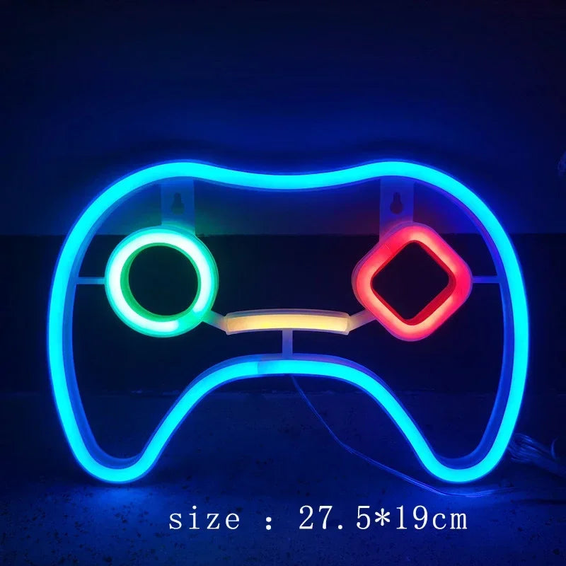LED Neon Signs for Bedroom Wall Decor, USB Powered Switch LED Neon Light for Game Room, Living Room, Teen Gamer Room Decoration