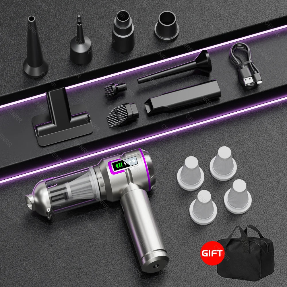 NEW Car Vacuum Cleaner, 998000PA Mini Cordless Powerful Portable Car Vacuum Cleaner for Home, Handheld Blower Car Cleaner