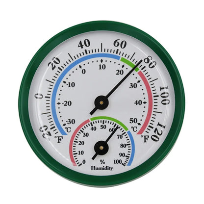 2.28" Thermometer Hygrometer Wall Hung Temperature Humidity Meter Gauge Indoor Outdoor Sauna Room Temperature Humidity Tester