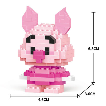 Cartoon Cool Rice Building Blocks Animal Dolls Educational Assembled Toys Ornaments Small Particles Children's Birthday Gifts