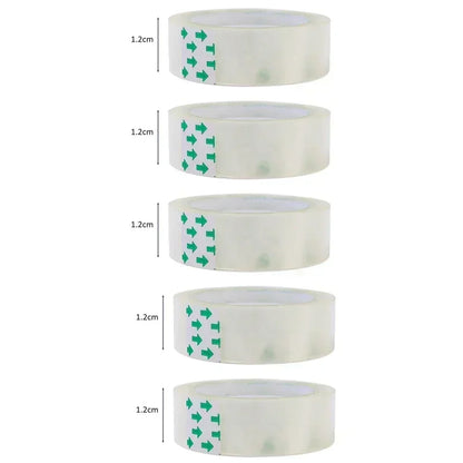 10/5/1 Rolls, Premium Transparent Tape, 0.8cm 1.2cm 1.8cm, Multifuntion High-viscosity Adhesive Tape for Gift Wrapping Packing