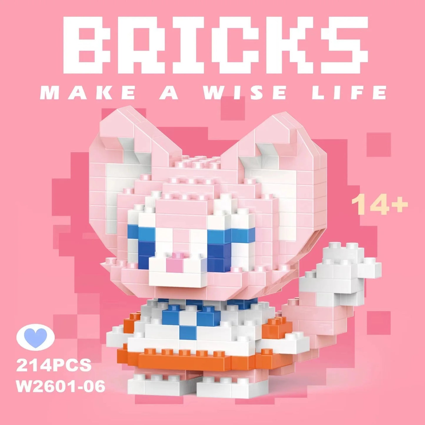 building block toys are luxurious models, suitable educational DIY games, cartoon anime games, building block lovers' desktop