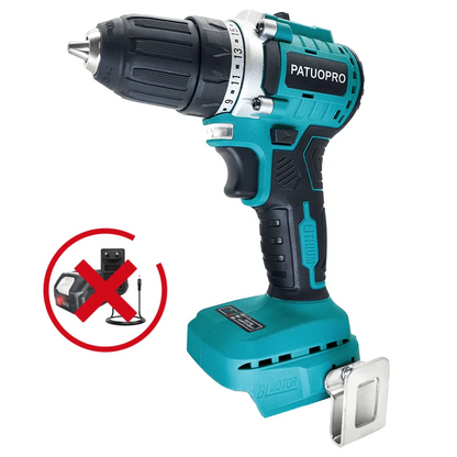 10mm Brushless Electric Drill Cordless Handheld Drill Screwdriver 2 Speed 23 Torque Setting Fit Makita 18V Battery (No Battery)