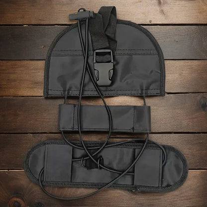 Correa de amarre de carga de nailon negro duradero con hebilla de leva, kits de viaje, herramienta de camping al aire libre