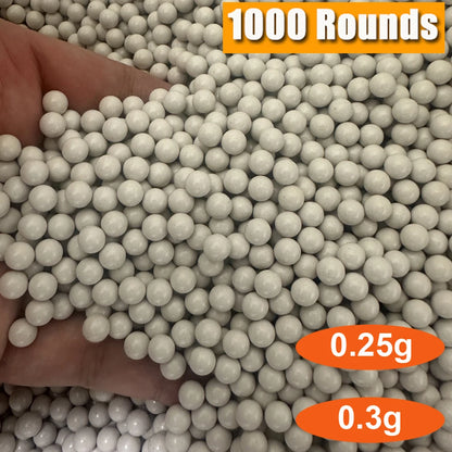 1000 Rounds Airsoft BBs 6mm 0.25g/0.3g Paintball BB Bullets Strikeball for Airsoft Shooting Practice Plastic Ammunition