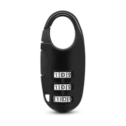 3 Digit Password Lock Dormitory Cabinet Mini Lock Backpack Zipper Luggage Padlock Zinc Alloy Combination Lock Security Tool