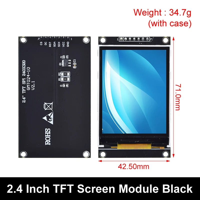 TZT 1.77/2.0/2.4/2.8 Inch TFT Color Screen LCD Display Module Drive ST7735 ST7789 Interface SPI 128*128 240*320