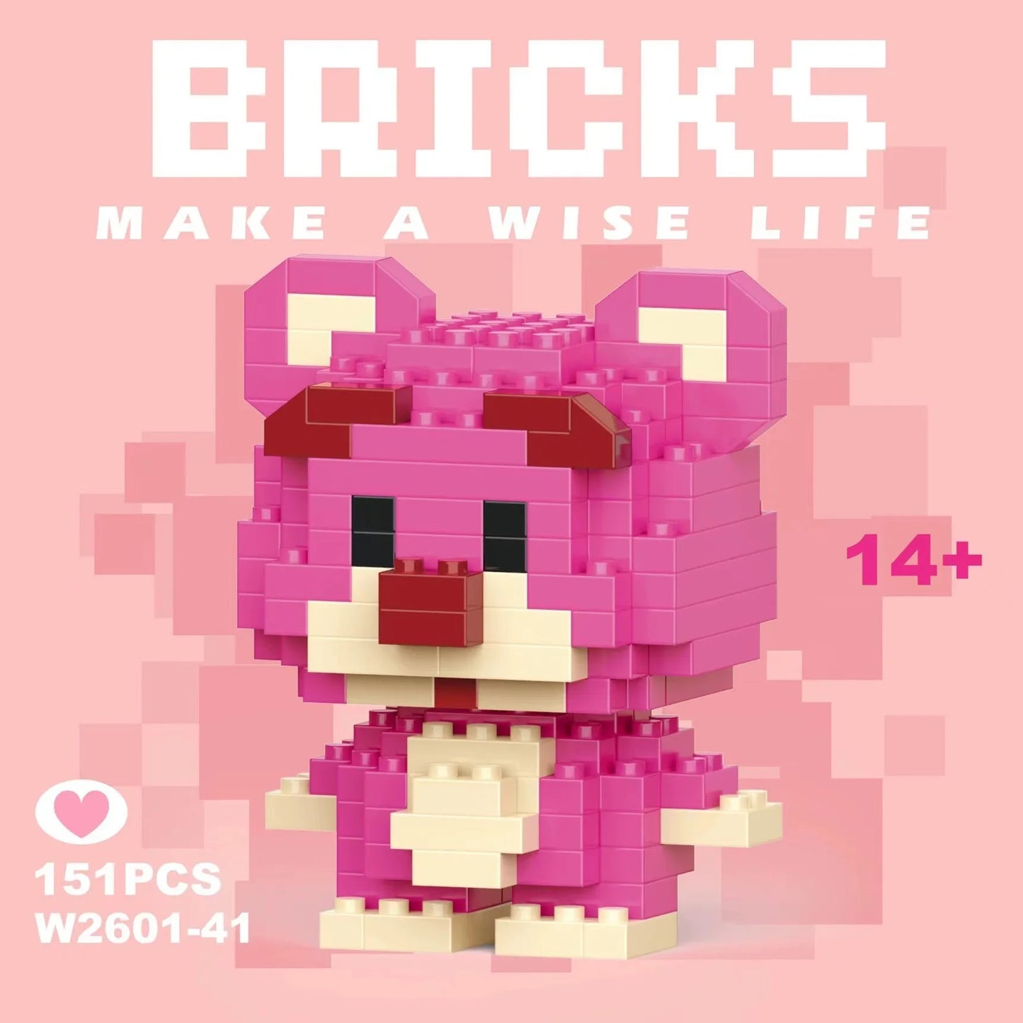 building block toys are luxurious models, suitable educational DIY games, cartoon anime games, building block lovers' desktop