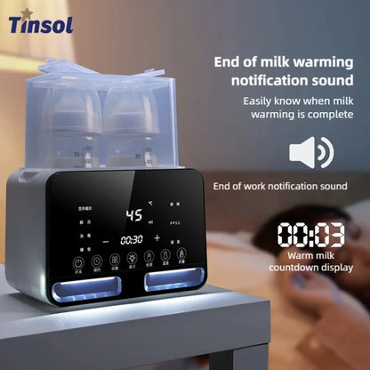 TINSOL Smart Milk Warmer Baby Bottle Thermos Multi-functional Quick Baby Products Breastmilk Warmer Bottle Sterilizer