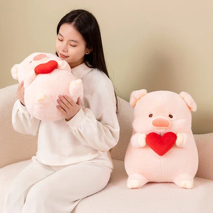20/30 Cartoon Pig Hold Heart Plush Toys Cute Soft Lovely Stuffed Pillows Dolls For Birthday Festival Gift