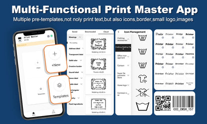 Phomemo M110 Thermal Wireless Label Printer Portable Bluetooth Sticker Mini Printer Barcode Label Maker Price Tag Printers DIY
