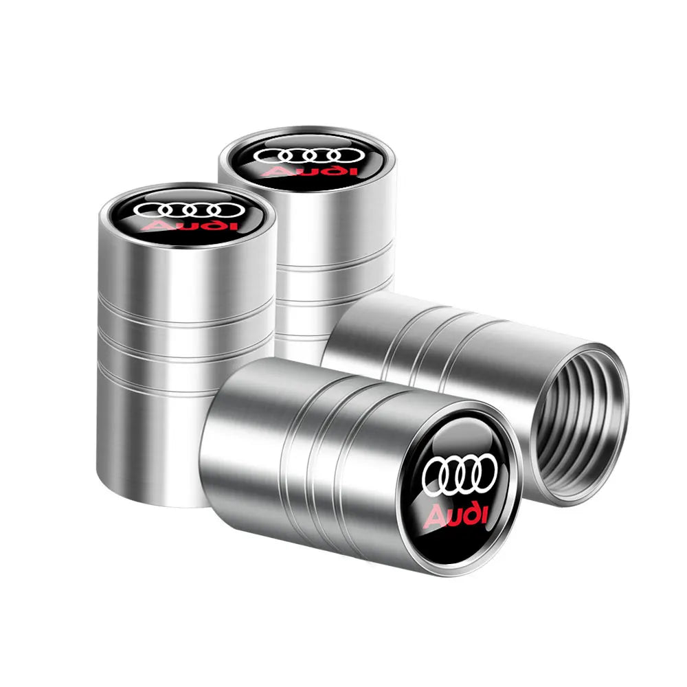 Tapas de válvula de neumático para coche con logotipo, accesorios para Audi Sline RS S TT A1 A2 A3 A4 A5 A6 A7 A8 8P B6 B7 B8 C5 C6