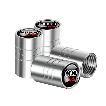 Tapas de válvula de neumático para coche con logotipo, accesorios para Audi Sline RS S TT A1 A2 A3 A4 A5 A6 A7 A8 8P B6 B7 B8 C5 C6