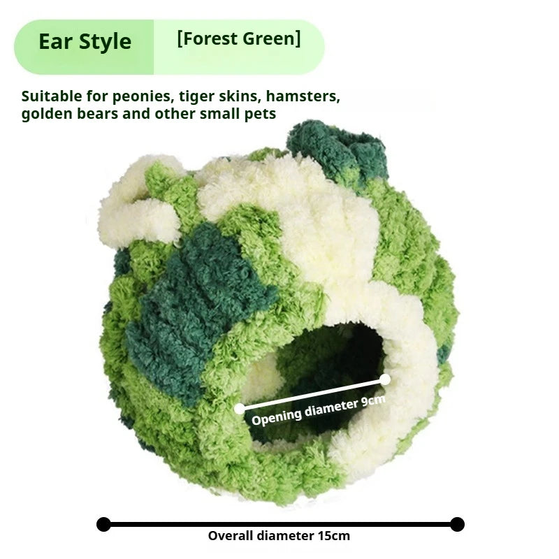 Bird Nest Warmth Parrot Nest Winter Bird Nest Thick Cotton Fleece Flannel Bird Cage Hanging Breeding Nest Small Pet Keep Warm