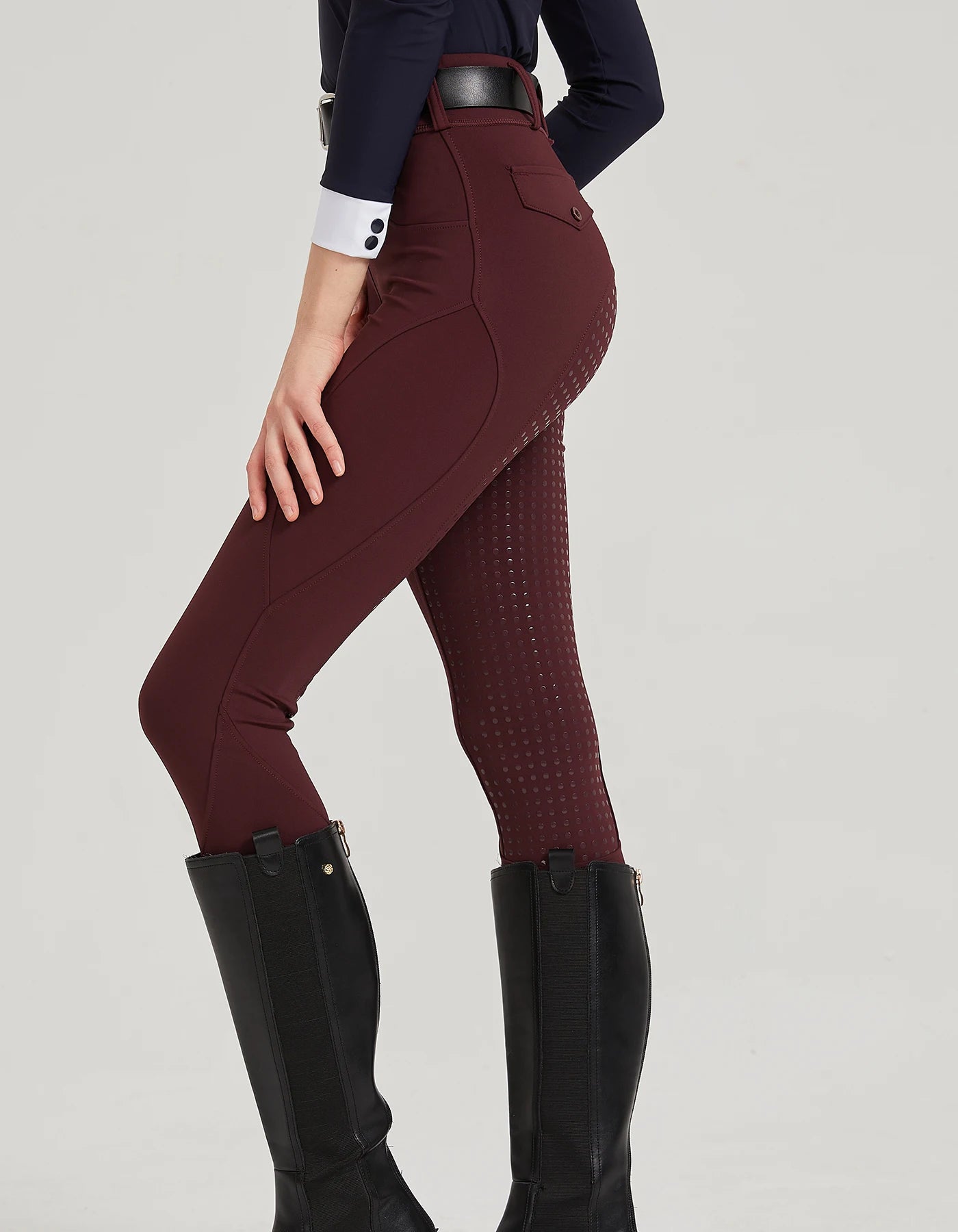 Pantalones profesionales de equitación de silicona antideslizantes de secado rápido y ajustados para exámenes ecuestres