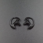 2Pcs Ear Molds Soft 2-Way Radio Earmold Replacing Earpiece Insert for Acoustic Coil Tube audio kits Headphone Accessories