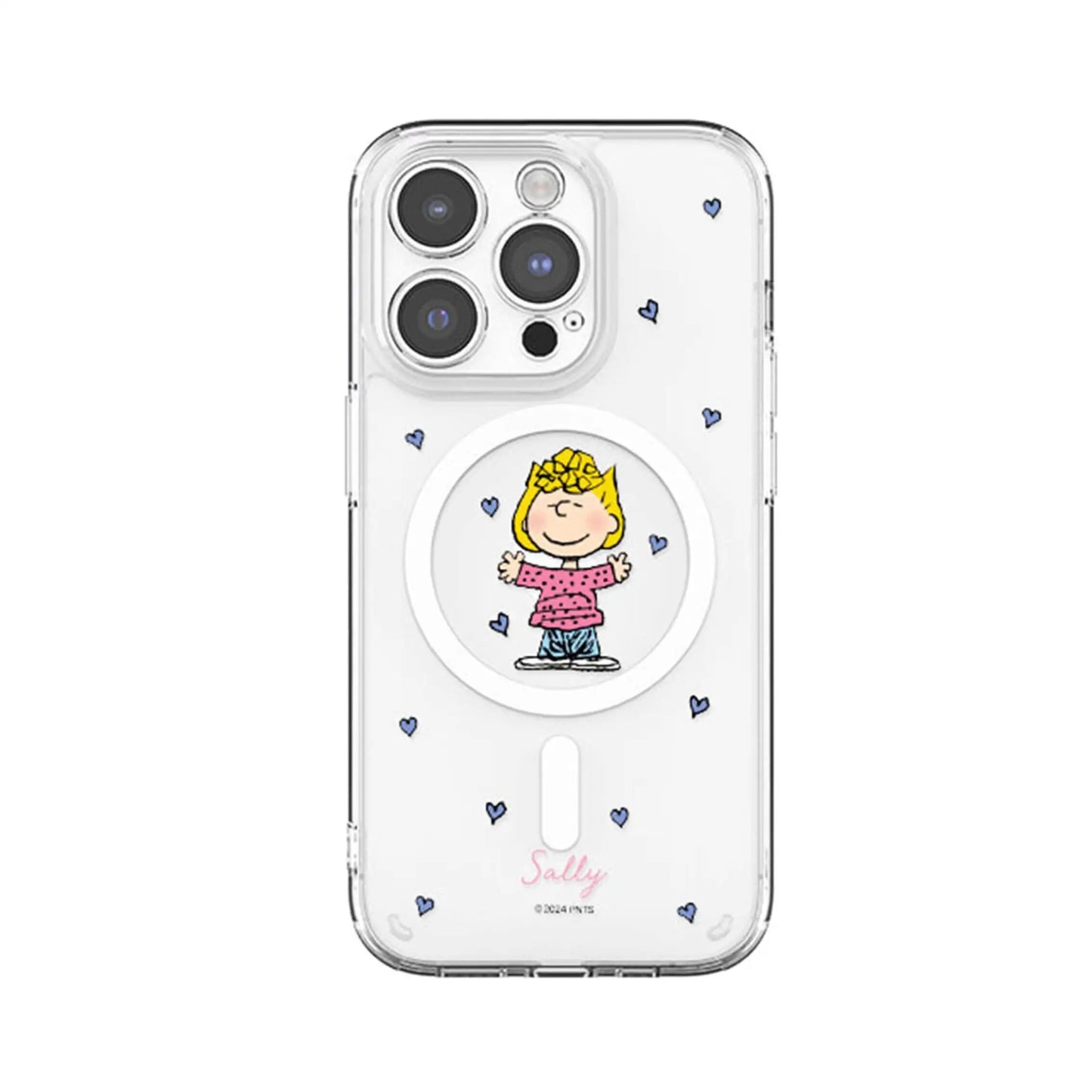 S-Snoopy Wireless Charging Case for iPhone 17 Air 16 E 15 14 13 12 Mini 11 Pro Max Transparent Acrylic Silicone Edge Hard Cover