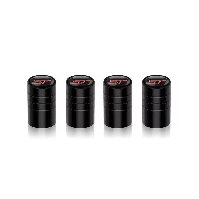 4Pcs/set High Quality Car Valve Caps Stem Case Covers For ST Line Accessories Wheel Valve Dust Caps Tyre Rim Stem Cover For Ford