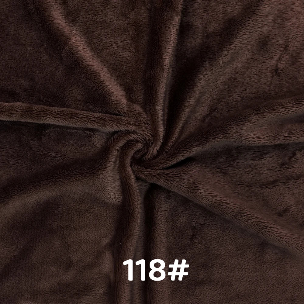 5mm Pile Length Soft Minky Fabric Sewing For Cotton Doll Hair Thicken Encryption Fabric Plush Single Sided Stuffed Animals Toys
