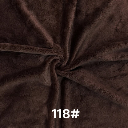 5mm Pile Length Soft Minky Fabric Sewing For Cotton Doll Hair Thicken Encryption Fabric Plush Single Sided Stuffed Animals Toys