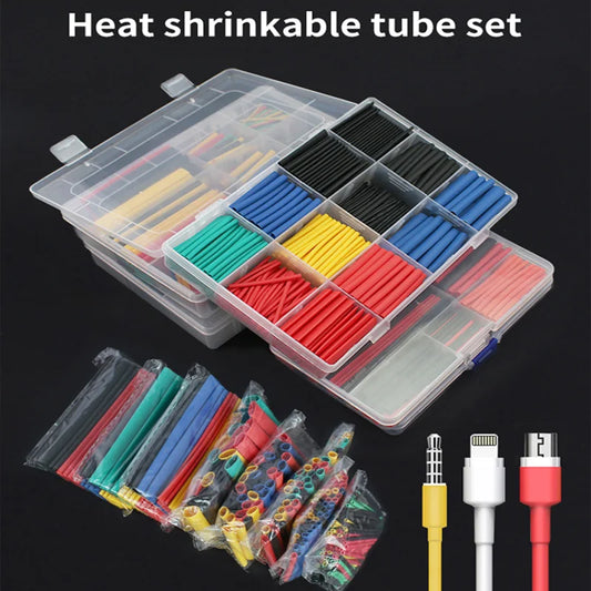 Thermoresistant Tube heat shrink tubing kit, Termoretractil Heat shrink tube Assorted Pack, diy insulation for cables shrink wrap
