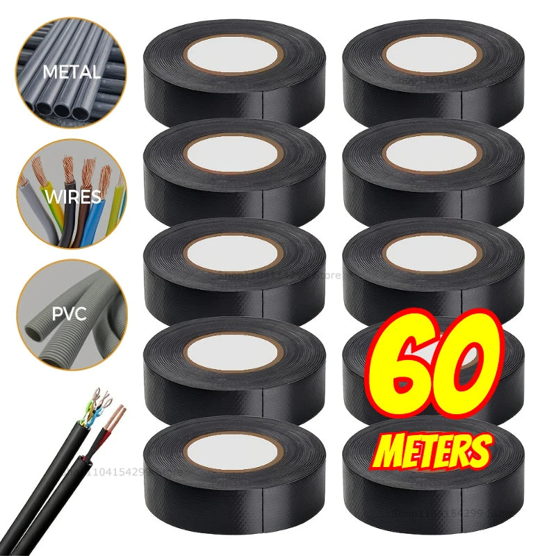 High-temperature Insulation Tape Resistant Black Flame Retardant Electrical Tape Insulating Adhesive for Industrial Household