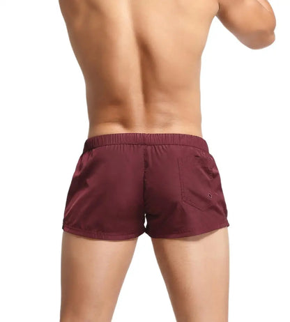 Men's Summer Beach Shorts, Swimwear Trunks Board Short Pants, Male Gym Shorts, Swim Surf Fitness Quick Dry Shorts, SEOBEAN