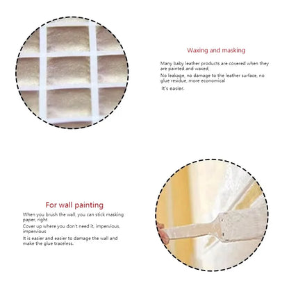 Cinta de carrocero blanca de 20 m/50 m, grabable, selladora, autoadhesiva, impermeable para pintura artística, bocetos, coches, bricolaje, papel, material escolar