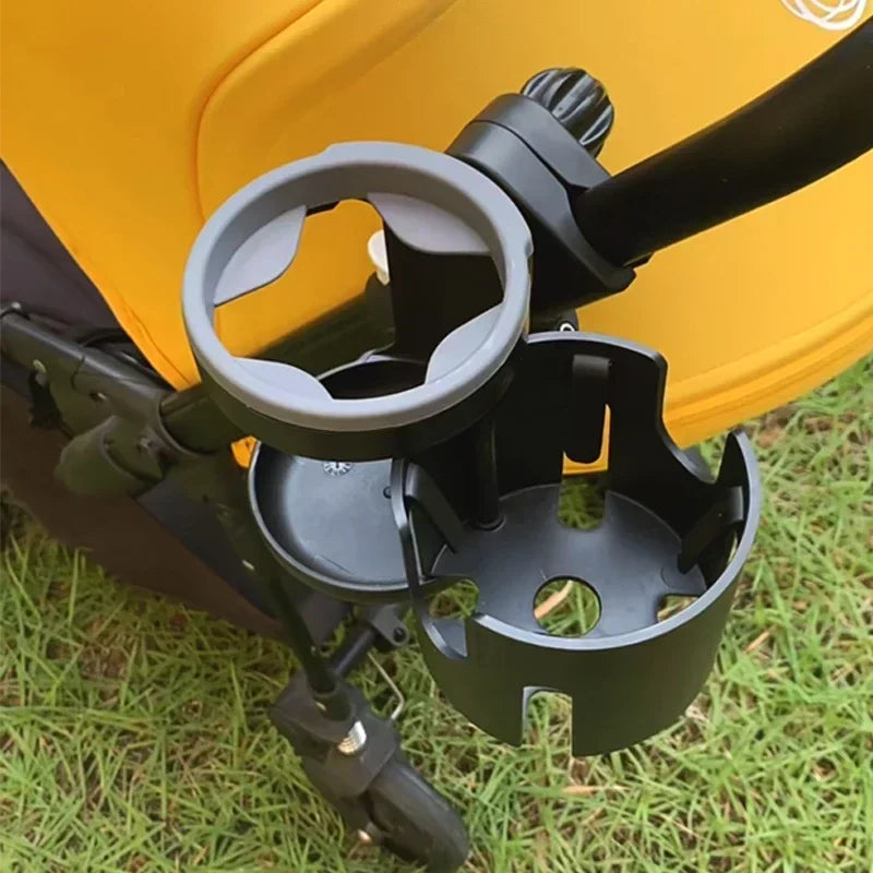 Soporte para teléfono para portavasos de cochecito, soporte para taza de leche, conversión de 2 tazas para accesorios universales de cochecito de bebé