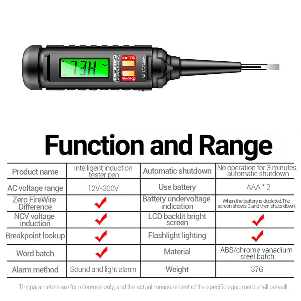 Multi-functional Electrician Screwdriver Pencil AC Non-contact Induction Test Pen, Voltage Tester, Voltage Detector Screwdriver