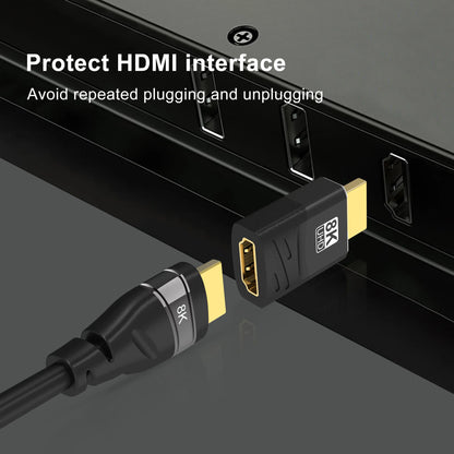 HDMI-Compatible Adapter, Mini/Micro HDMI To HDMI Adapter, 8K 60Hz 4K 120Hz/144Hz Male To Female Converter For HDTV Laptop PS5