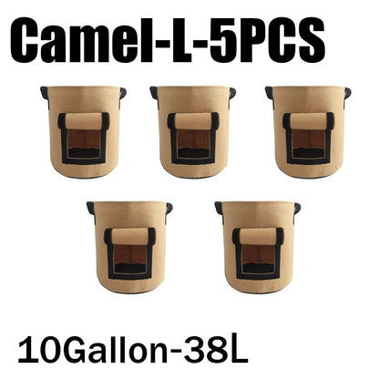 3Styles Felt, plant grow bags, nonwoven fabric garden potato pot, greenhouse vegetable growing bags, moisturizing vertical tools