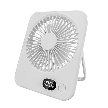 Mini Portable Fan USB Desk Fan Foldable Table Fans with 5 Speeds Powerful Wind Rechargeable Wall Mounted Fan Small Camping Fans