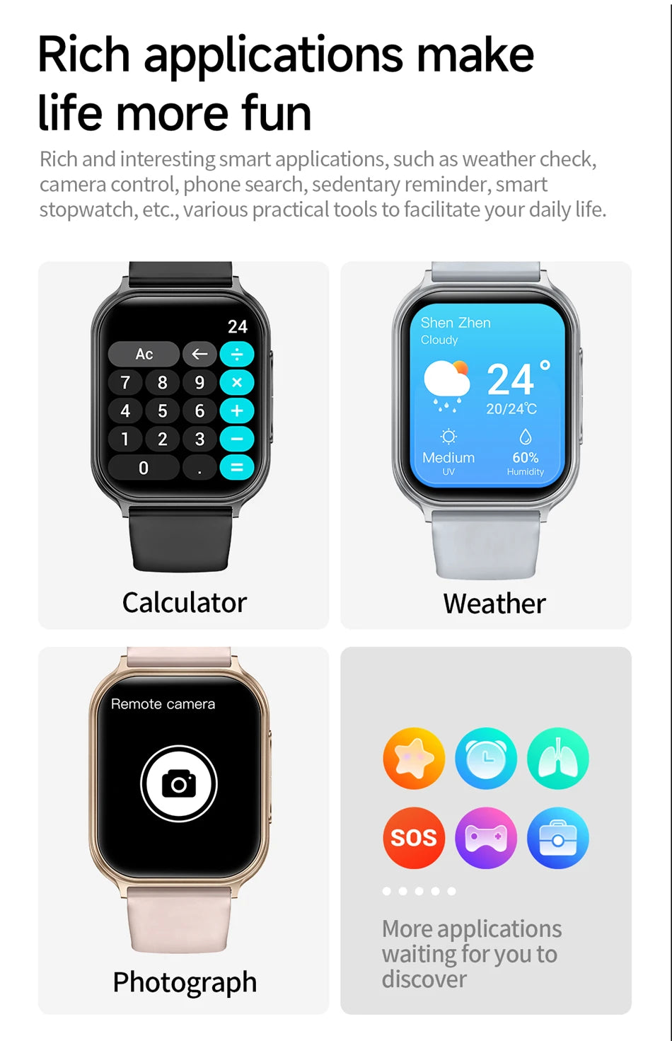 2026 New Bip 6 Pro Smart Watch Men Women Outdoor Sports Fitness Heart Rate GPS Track Bluetooth Call IP68 Waterproof Smartwatches