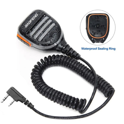 BaoFeng Walkie Talkie BF-780 2 Pin PTT Speaker Mic for Quansheng UV-K5 K6 Baofeng UV-5R BF-888S UV-5RH 21 17 PRO HAM Radio
